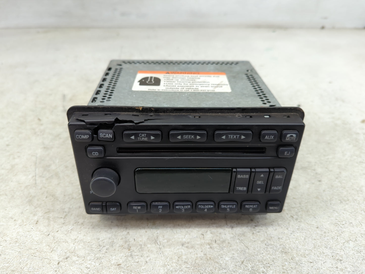 2004-2005 Ford Explorer Radio AM FM Cd Player Receiver Replacement P/N:5L2T-18C869-AD Fits Fits 2001 2002 2003 2004 2005 OEM