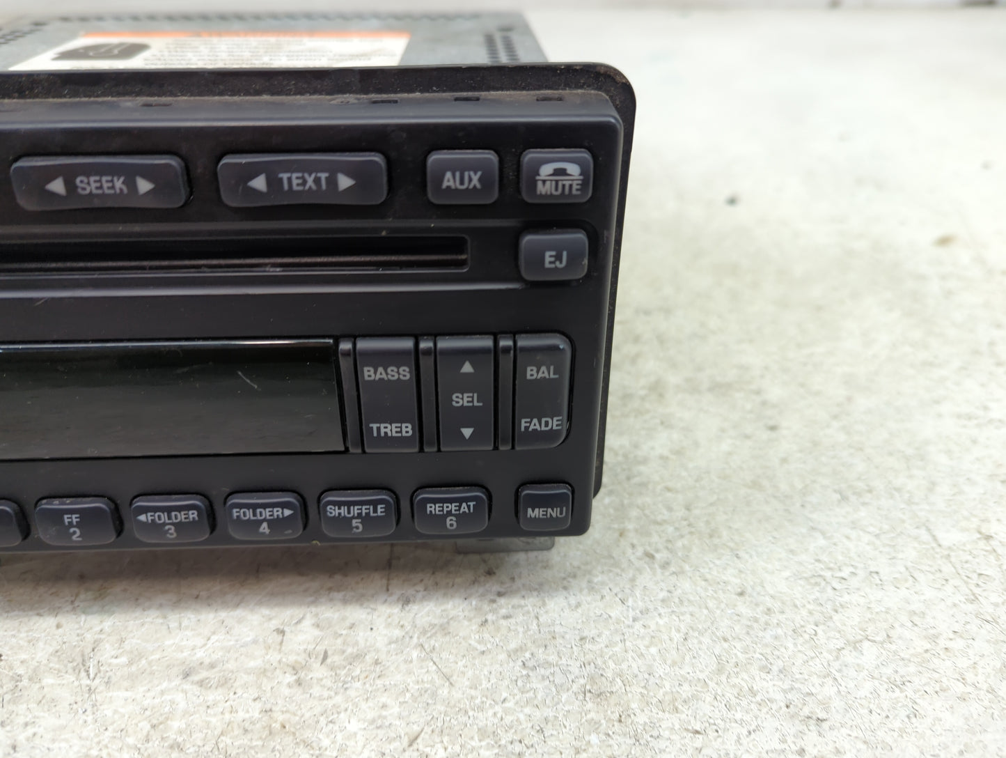 2004-2005 Ford Explorer Radio AM FM Cd Player Receiver Replacement P/N:5L2T-18C869-AD Fits Fits 2001 2002 2003 2004 2005 OEM