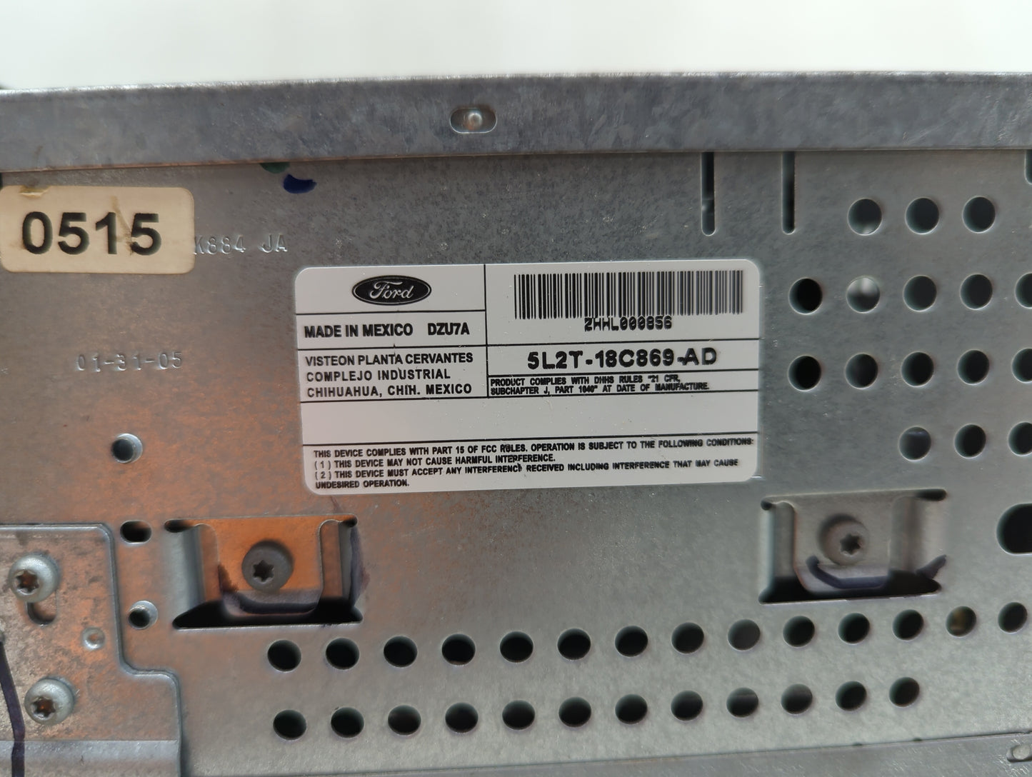 2004-2005 Ford Explorer Radio AM FM Cd Player Receiver Replacement P/N:5L2T-18C869-AD Fits Fits 2001 2002 2003 2004 2005 OEM