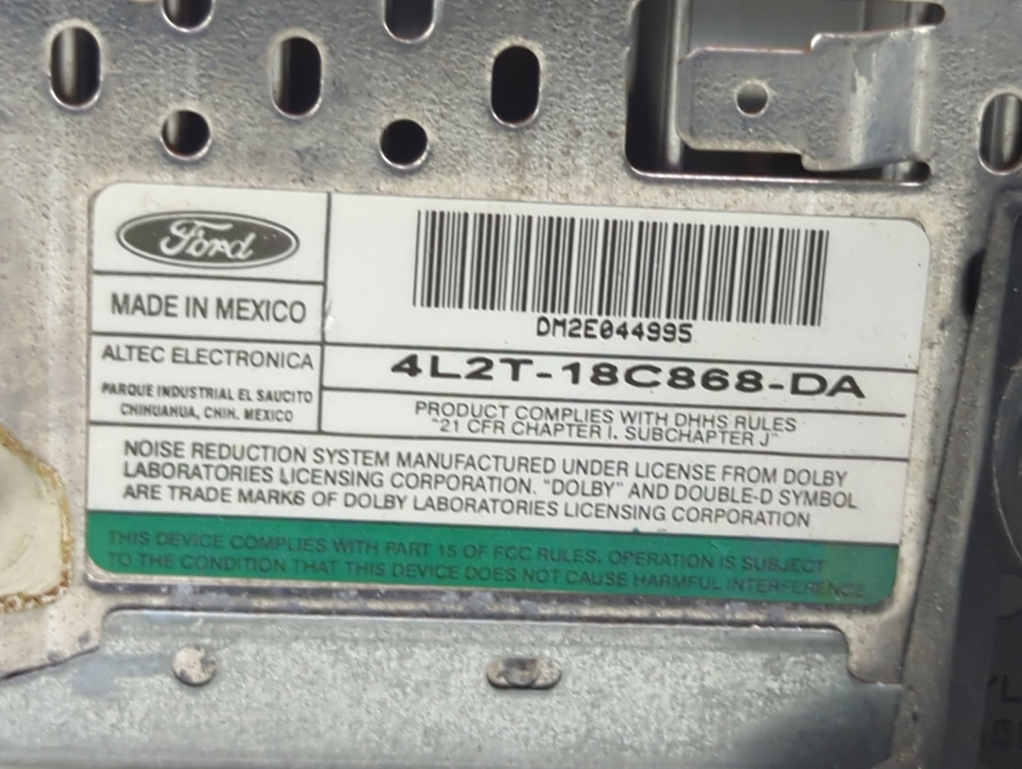 2002-2005 Ford Explorer Radio AM FM Cd Player Receiver Replacement P/N:4L2T-18C868-DA Fits Fits 2001 2002 2003 2004 2005 OEM
