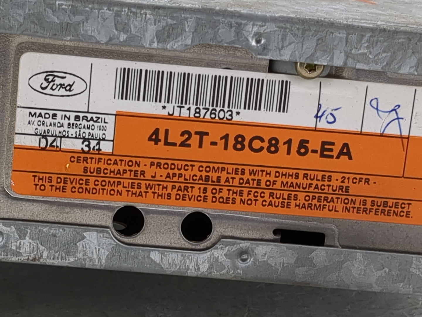 2004-2005 Ford Explorer Radio AM FM Cd Player Receiver Replacement P/N:4L2T-18C815-EA Fits Fits 2001 2002 2003 2004 2005 OEM