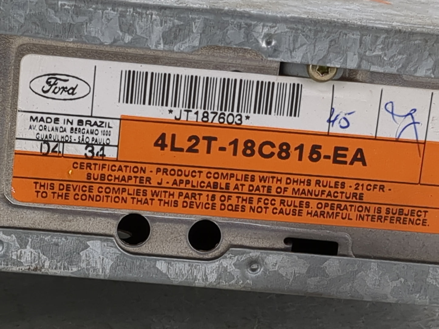 2004-2005 Ford Explorer Radio AM FM Cd Player Receiver Replacement P/N:4L2T-18C815-EA Fits Fits 2001 2002 2003 2004 2005 OEM