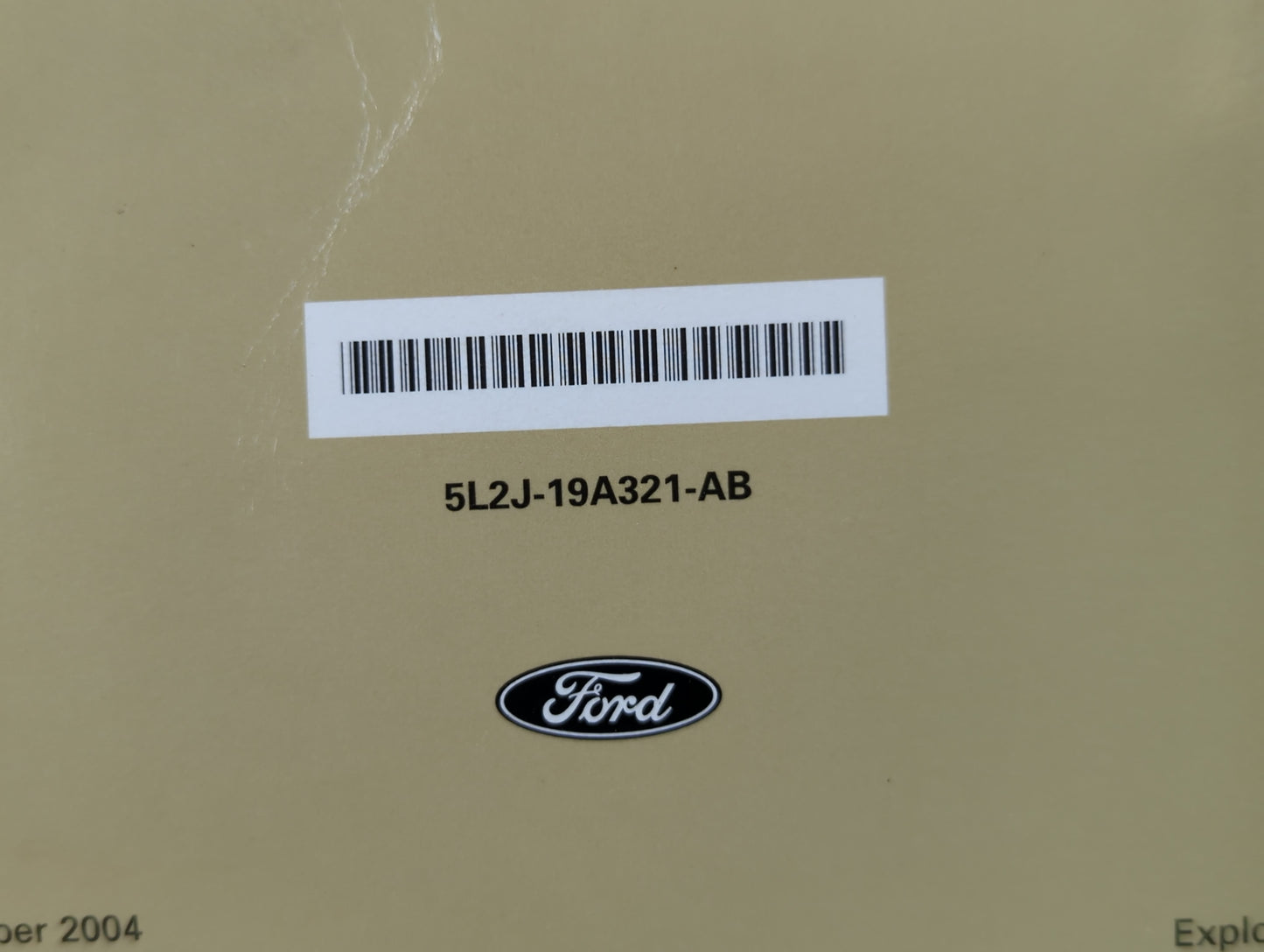 2005 Ford Explorer Owners Manual Book Guide P/N:5L2J-19A321-AB OEM Used Auto Parts - Oemusedautoparts1.com