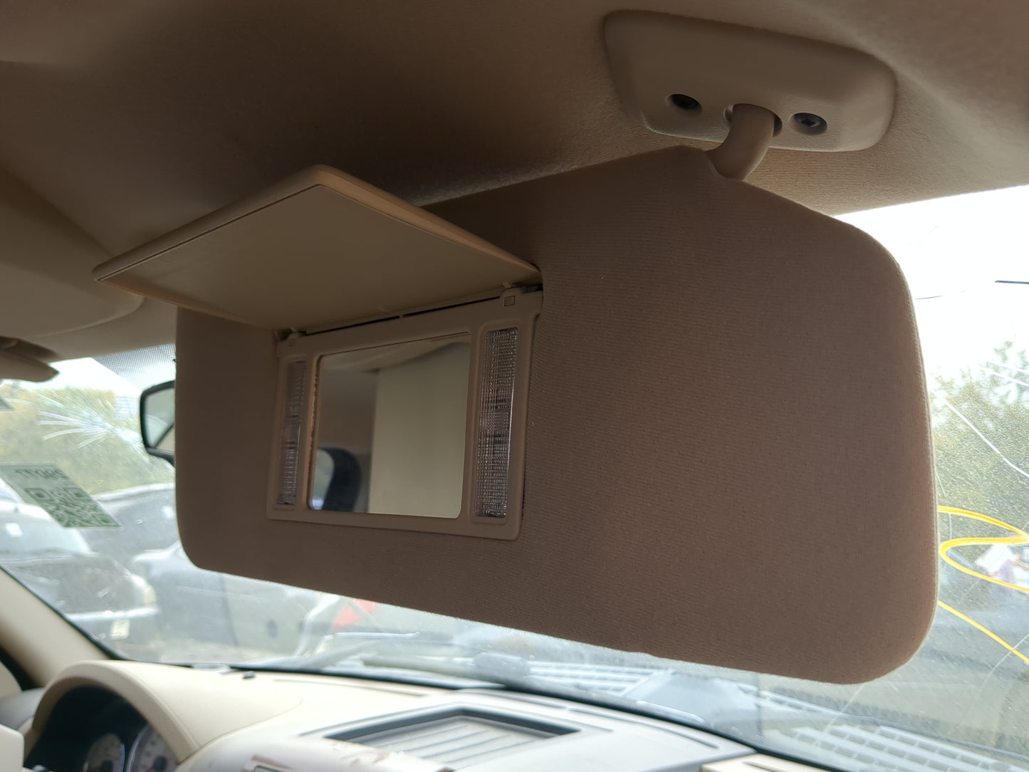 2004-2008 Ford F-150 Sun Visor Shade Replacement Passenger Right Mirror Fits Fits 2004 2005 2006 2007 2008 OEM Used Auto Par