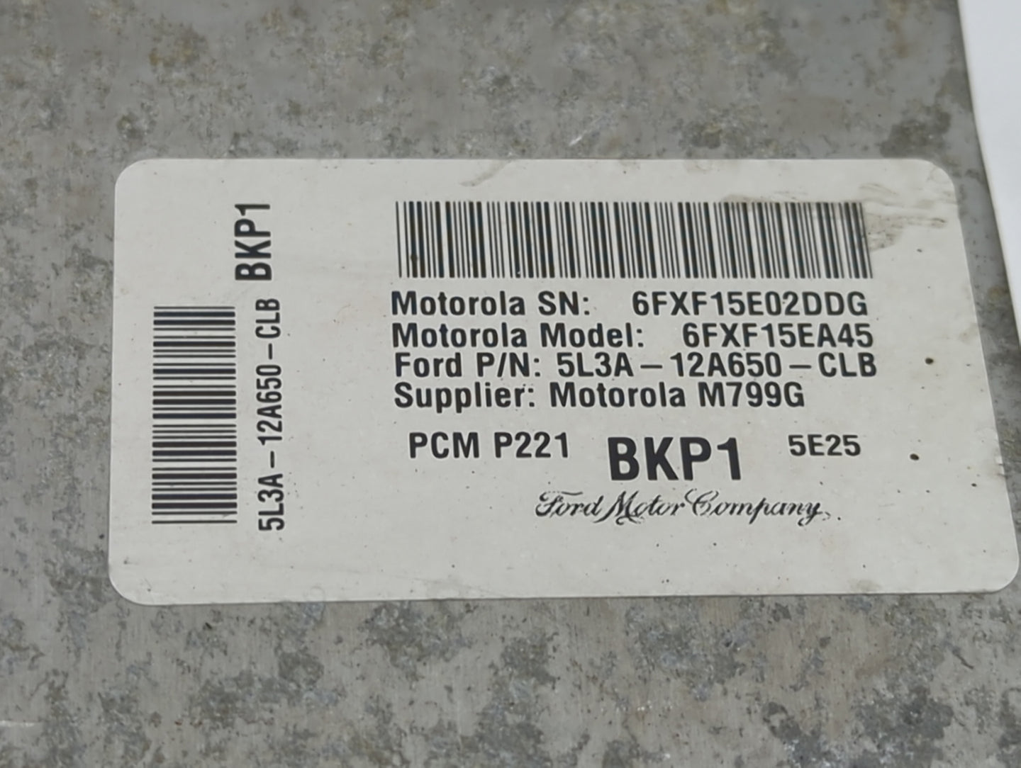 2005 Ford F-150 PCM Engine Control Computer ECU ECM PCU OEM P/N:5L3A-12A650-CLB Fits OEM Used Auto Parts - Oemusedautoparts1