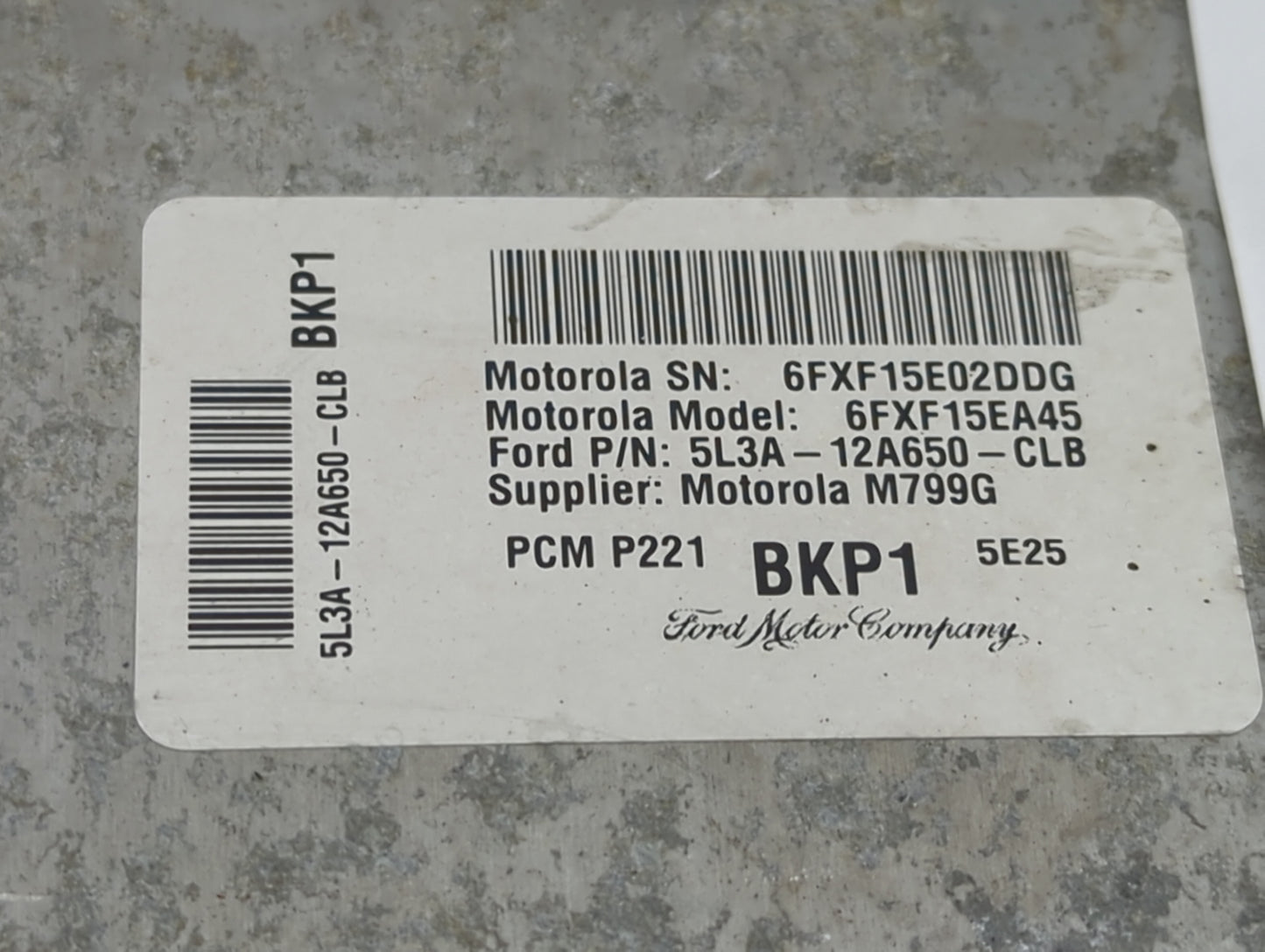 2005 Ford F-150 PCM Engine Control Computer ECU ECM PCU OEM P/N:5L3A-12A650-CLB Fits OEM Used Auto Parts - Oemusedautoparts1