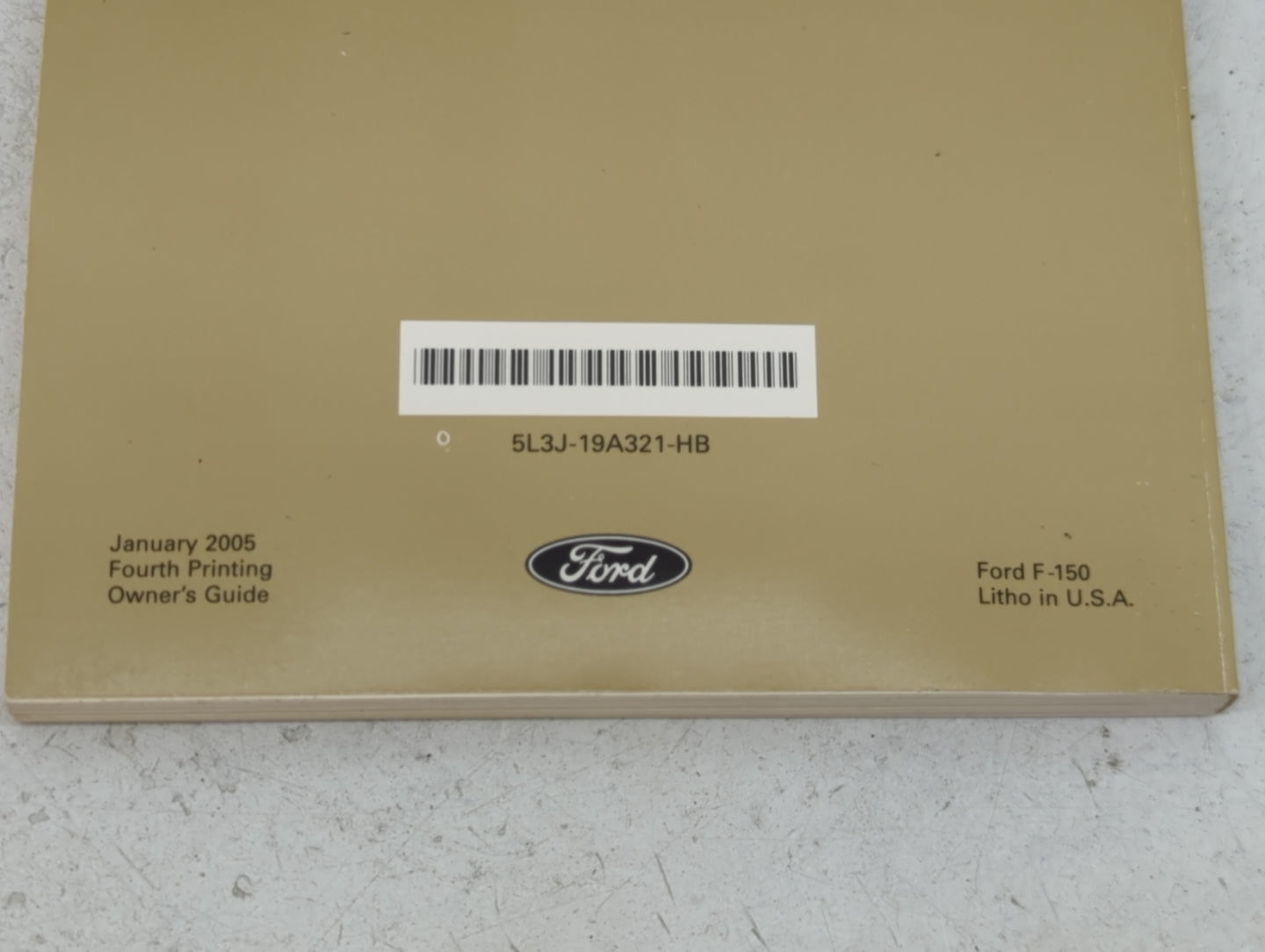 2005 Ford F-150 Owners Manual Book Guide P/N:5L3J-19A321-HB OEM Used Auto Parts - Oemusedautoparts1.com