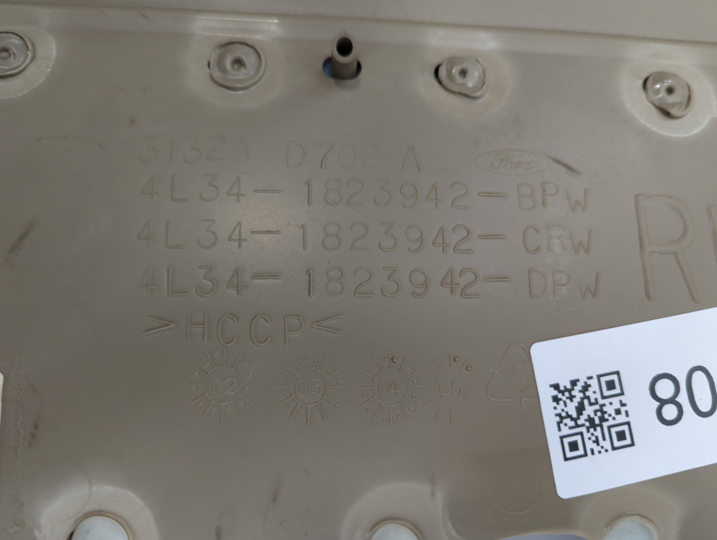 2005 Ford F-150 Front Right Passenger Interior Door Panel Trim Beige - Oemusedautoparts1.com