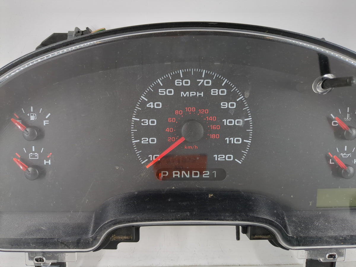 2005 Ford F-150 Instrument Cluster Speedometer Gauges P/N:4L3F-10A855-AC Miles:203K Fits OEM Used Auto Parts - Oemusedautopa