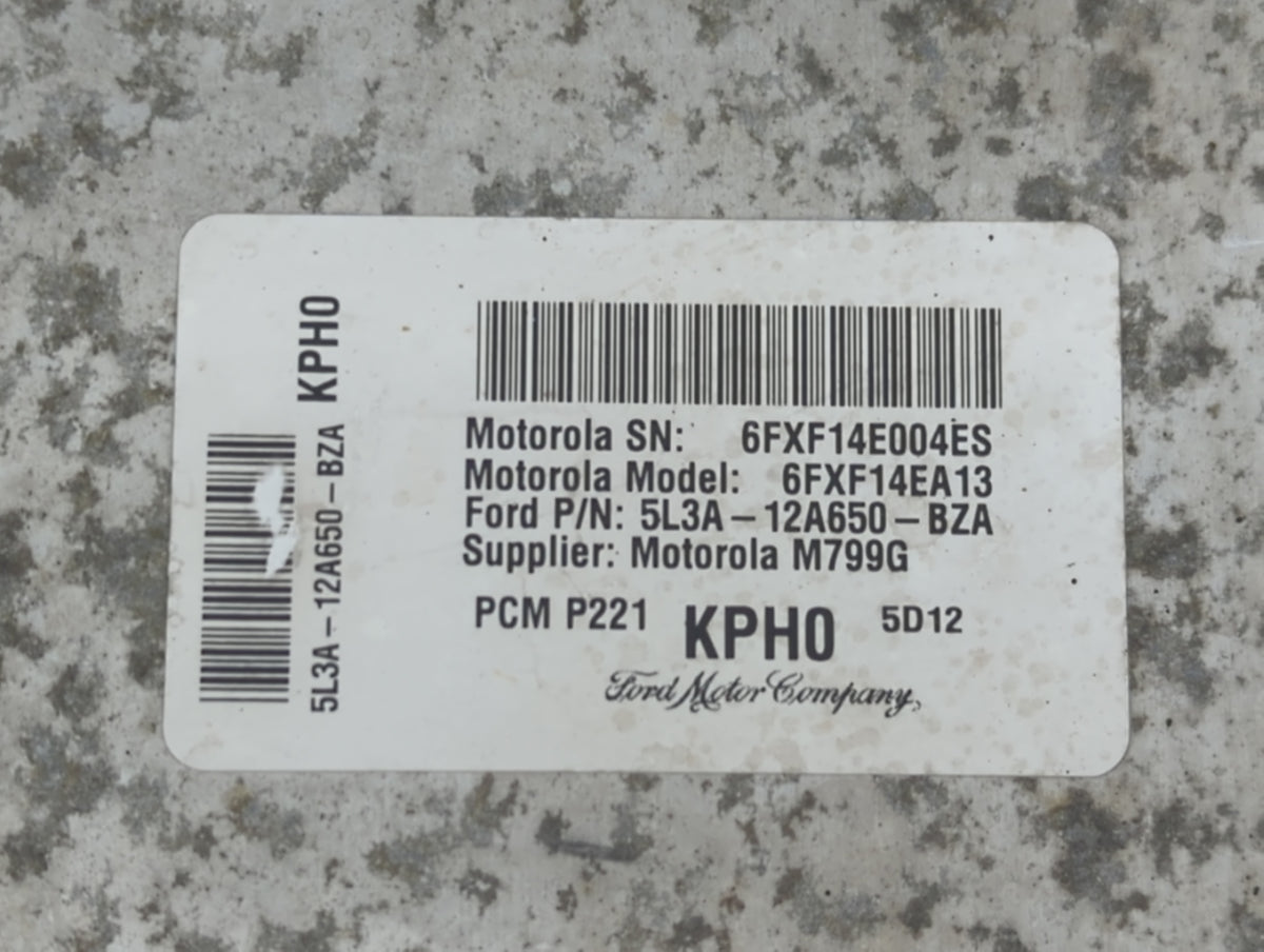 2005 Ford F-150 PCM Engine Control Computer ECU ECM PCU OEM P/N:5L3A-12A650-BZA Fits OEM Used Auto Parts - Oemusedautoparts1