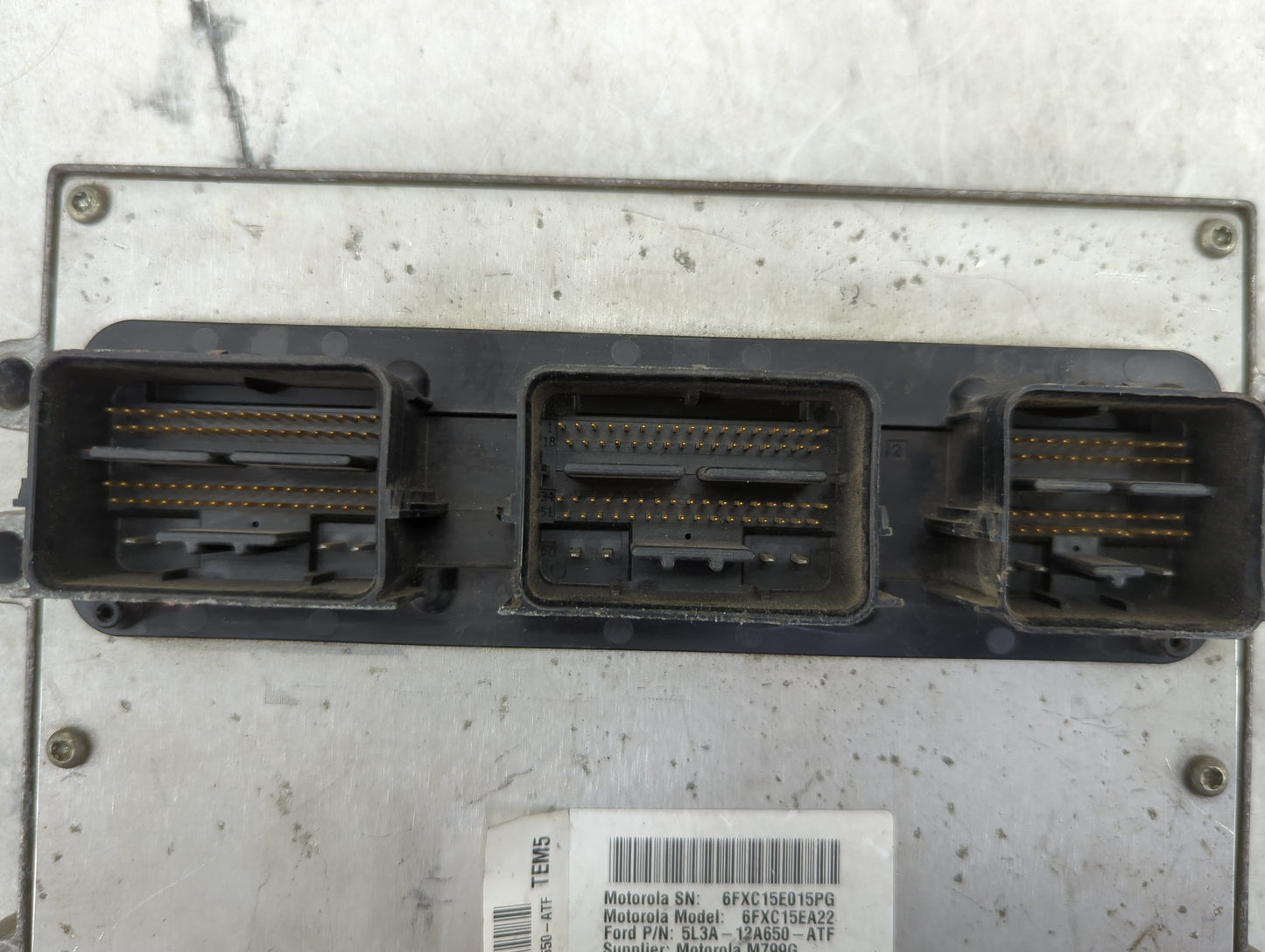 2005 Ford F150 PCM Engine Control Computer ECU ECM PCU OEM P/N:5L3A-12A650-ATF 6FXC15EA22, 6FXC15E015PG Fits OEM Used Auto P