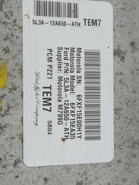 2005 Ford F150 PCM Engine Control Computer ECU ECM PCU OEM P/N:6FXF15E00H1Y 6FXF15EA35, 5L3A-12A650-ATH, M799G OEM Used Auto