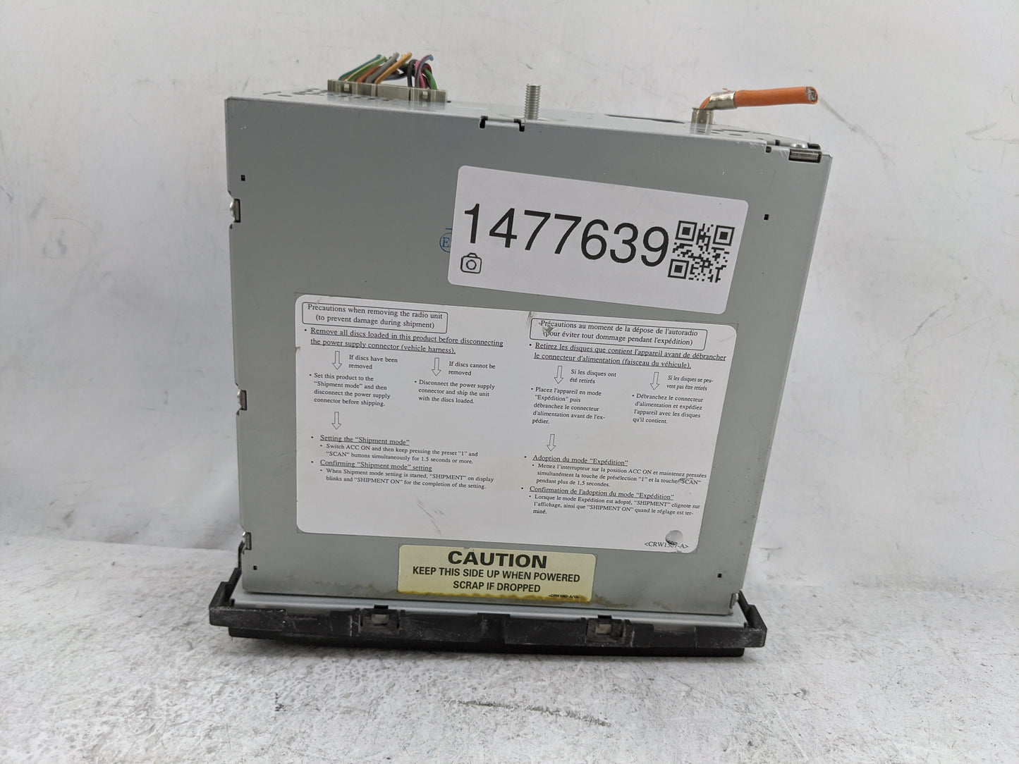 2005 Ford F250sd Radio AM FM Cd Player Receiver Replacement P/N:5C3T-18C815-CD DEH-MG2047ZF2 Fits OEM Used Auto Parts - Oemu