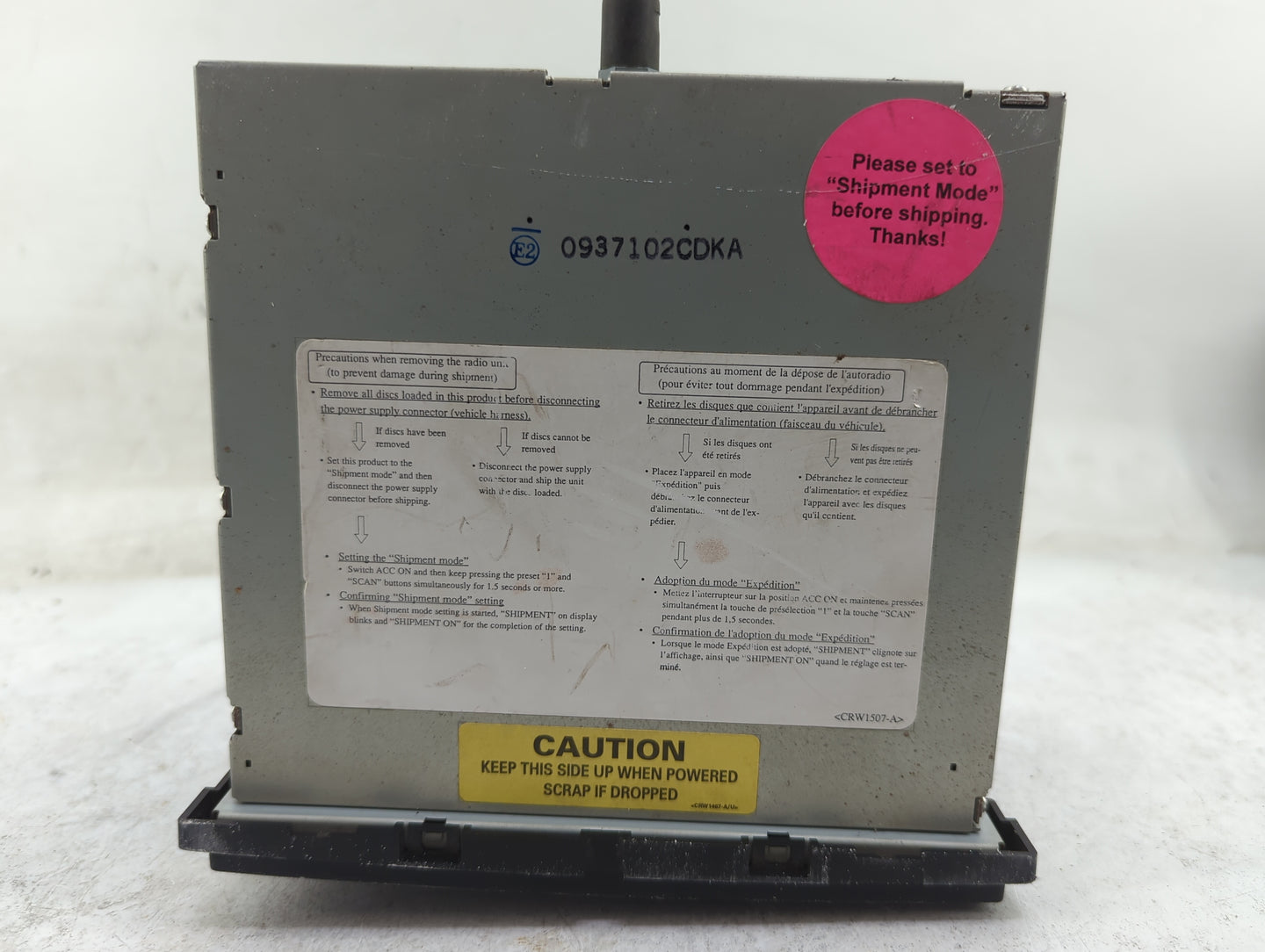 2005 Ford F350sd Radio AM FM Cd Player Receiver Replacement P/N:5C3T-18C815-CB DKP5013646UC, DEH-M620Y717Z Fits Fits 2006 OE