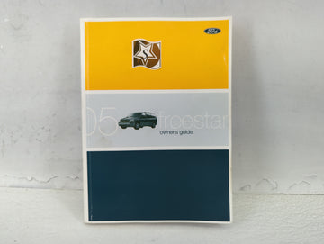 2005 Ford Freestar Owners Manual Book Guide P/N:5F2J-19A321-FB OEM Used Auto Parts - Oemusedautoparts1.com