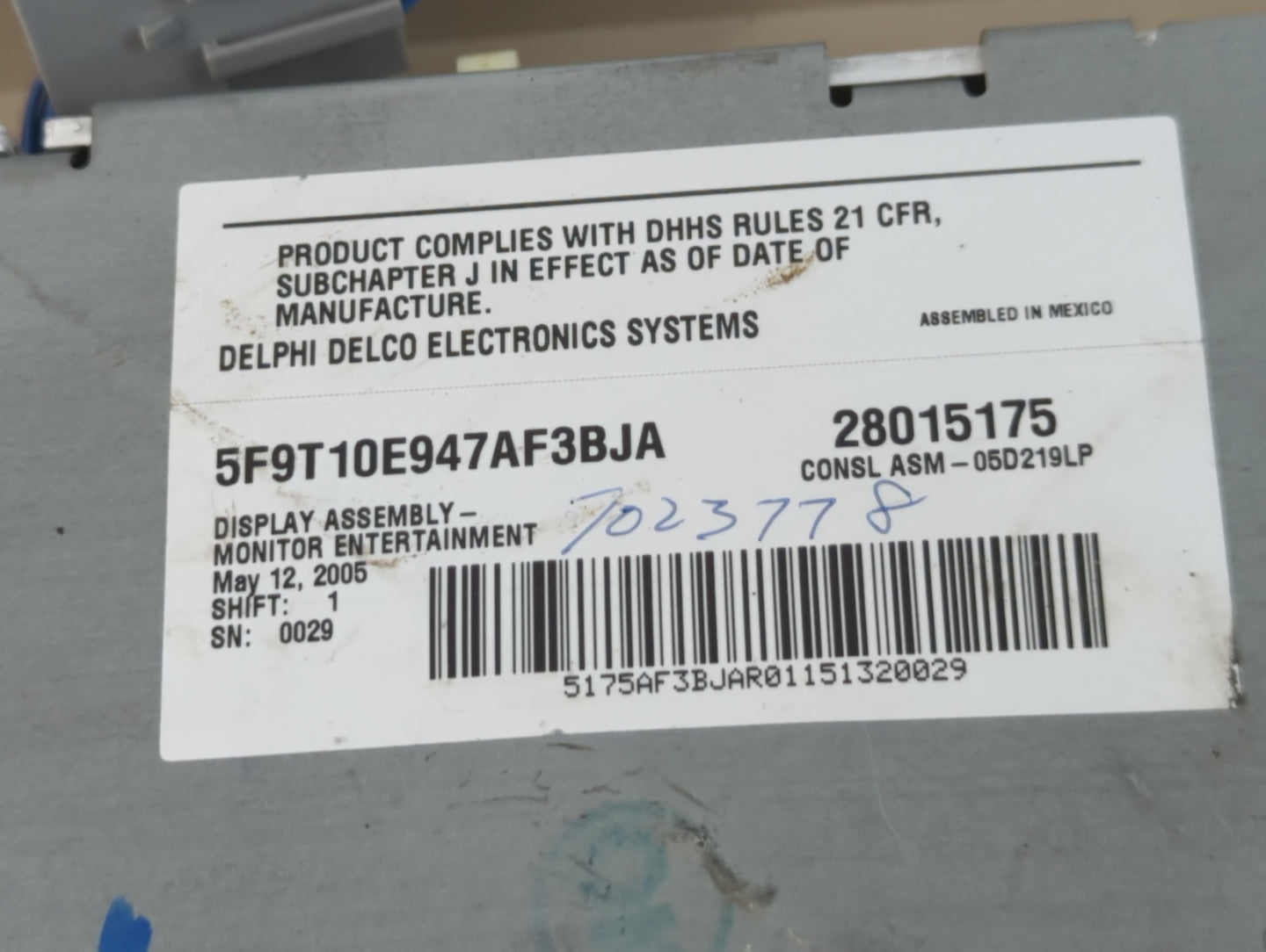 2005-2007 Ford Freestyle Overhead Roof Console - Oemusedautoparts1.com