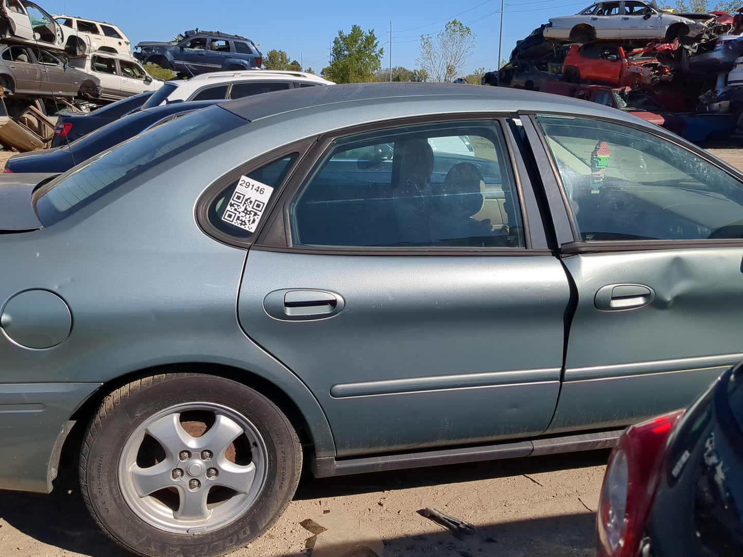 2000-2007 Ford Taurus Passenger Rear Door Oem - Oemusedautoparts1.com