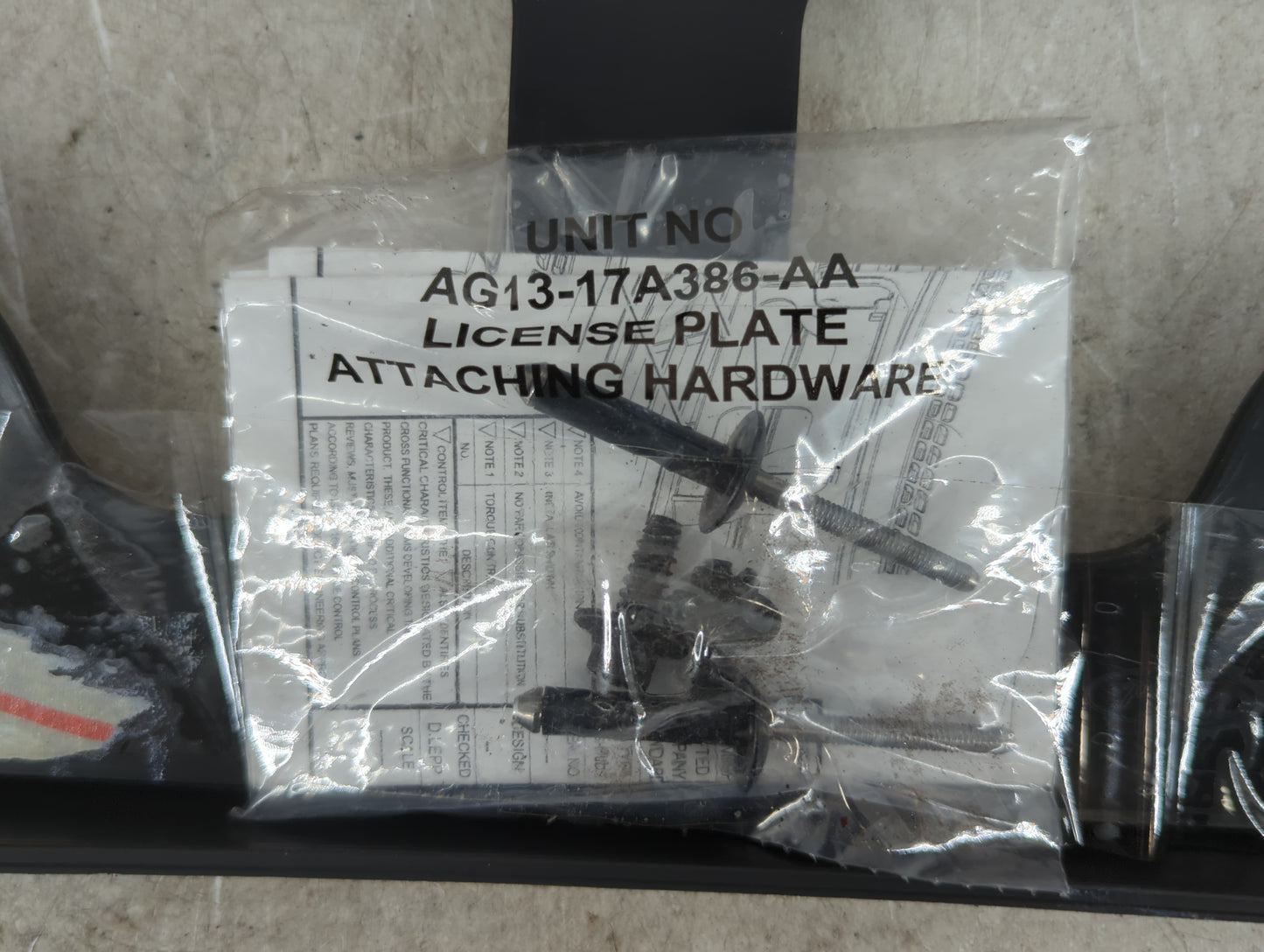 Ford Taurus License Plate Holder - Oemusedautoparts1.com