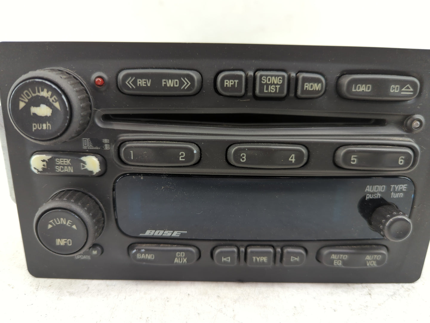 2005-2006 Gmc Envoy Radio AM FM Cd Player Receiver Replacement P/N:21003407 10359565 Fits Fits 2005 2006 2007 OEM Used Auto 