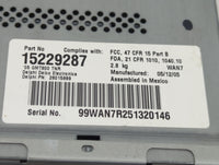 2005-2009 Gmc Envoy Radio AM FM Cd Player Receiver Replacement P/N:15229287 Fits Fits 2005 2006 2007 2008 2009 2010 2011 201