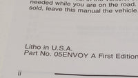 2005 Gmc Envoy Owners Manual Book Guide OEM Used Auto Parts - Oemusedautoparts1.com