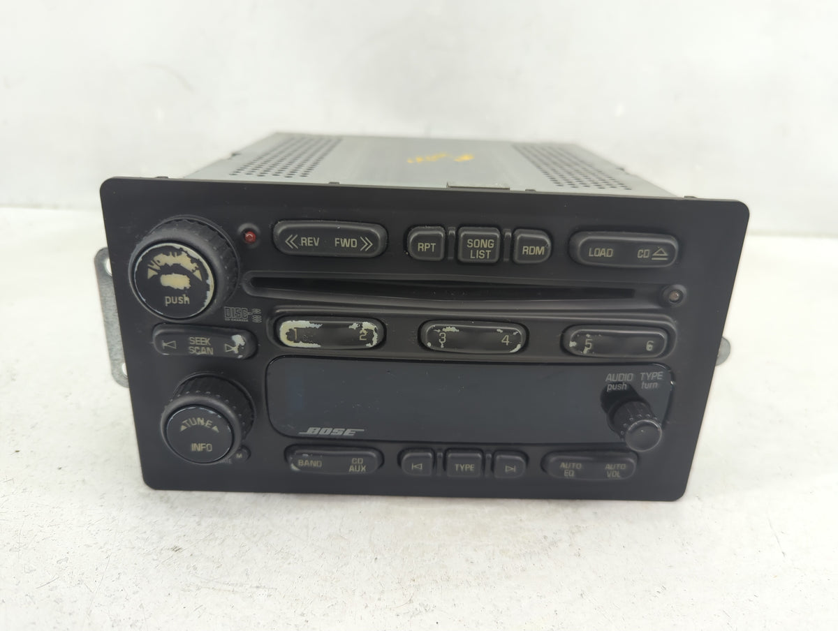 2002-2005 Gmc Envoy Radio AM FM Cd Player Receiver Replacement P/N:10359565 21003407 Fits Fits 2002 2003 2004 2005 OEM Used 