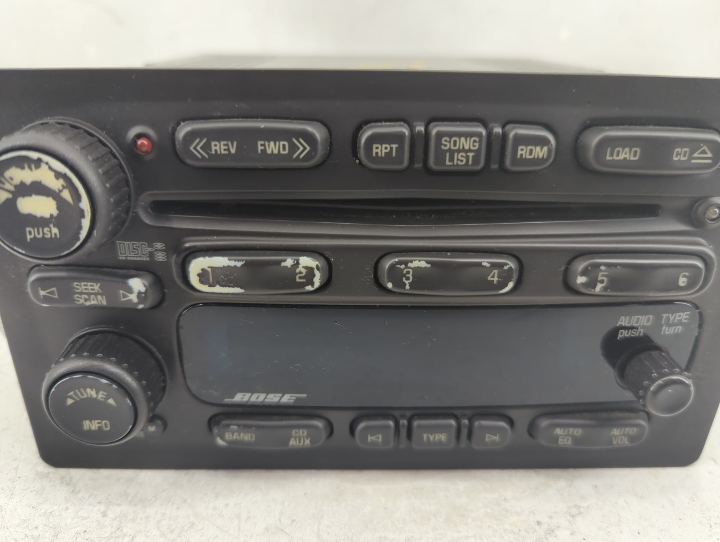 2002-2005 Gmc Envoy Radio AM FM Cd Player Receiver Replacement P/N:10359565 21003407 Fits Fits 2002 2003 2004 2005 OEM Used 
