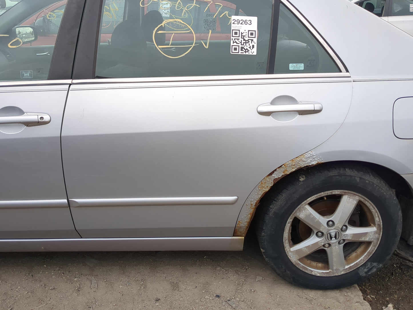 2003-2007 Honda Accord Driver Rear Door Oem - Oemusedautoparts1.com