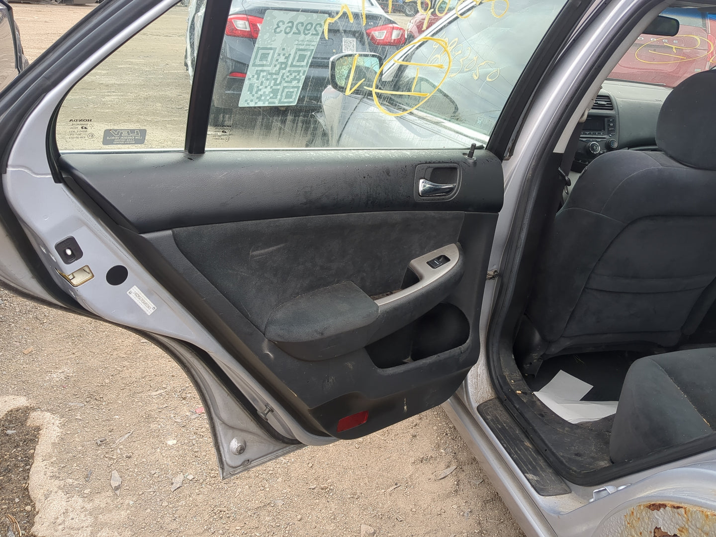 2003-2007 Honda Accord Driver Rear Door Oem - Oemusedautoparts1.com