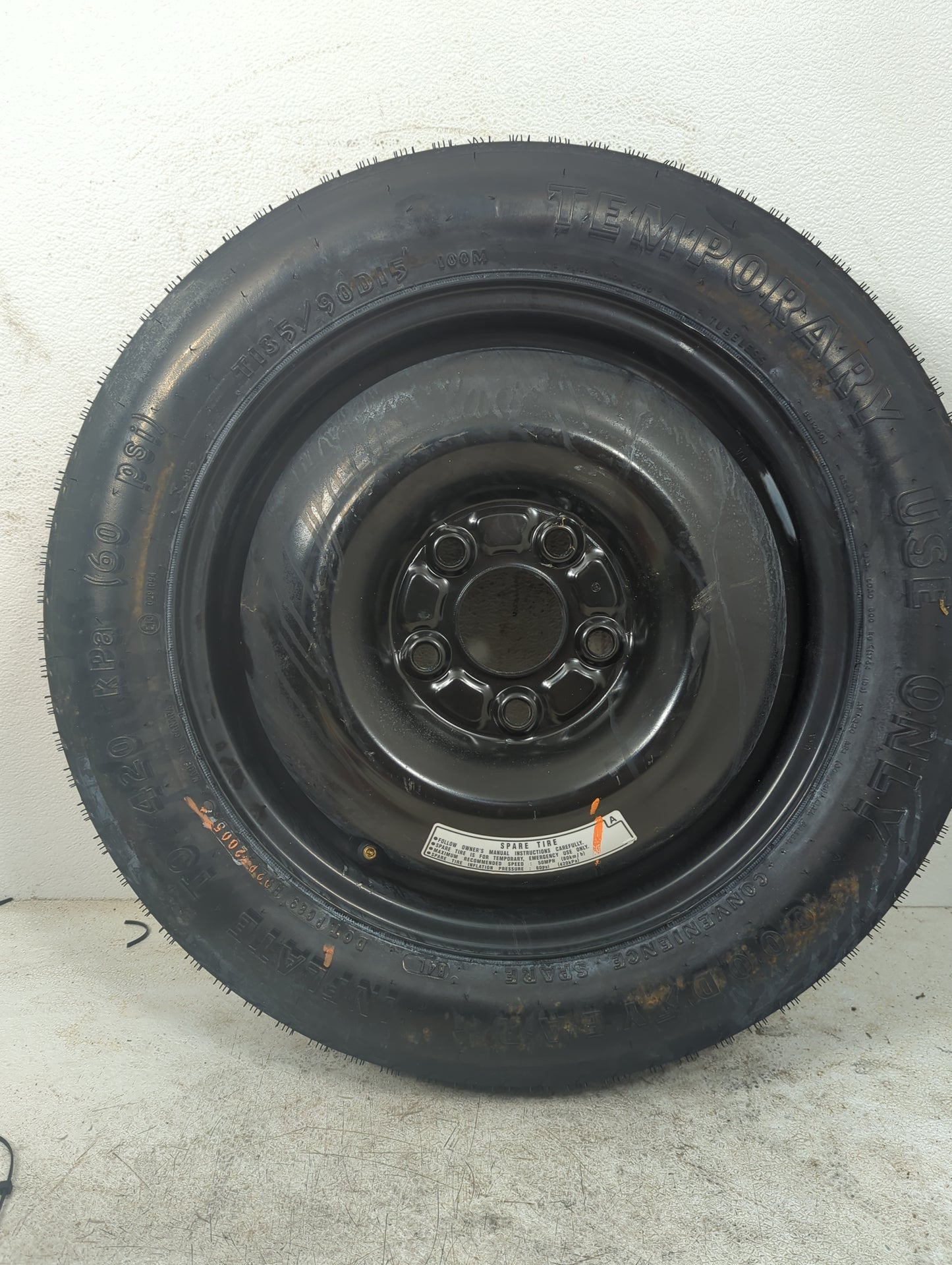 2005 Honda Accord Spare Donut Tire Wheel Rim Oem - Oemusedautoparts1.com