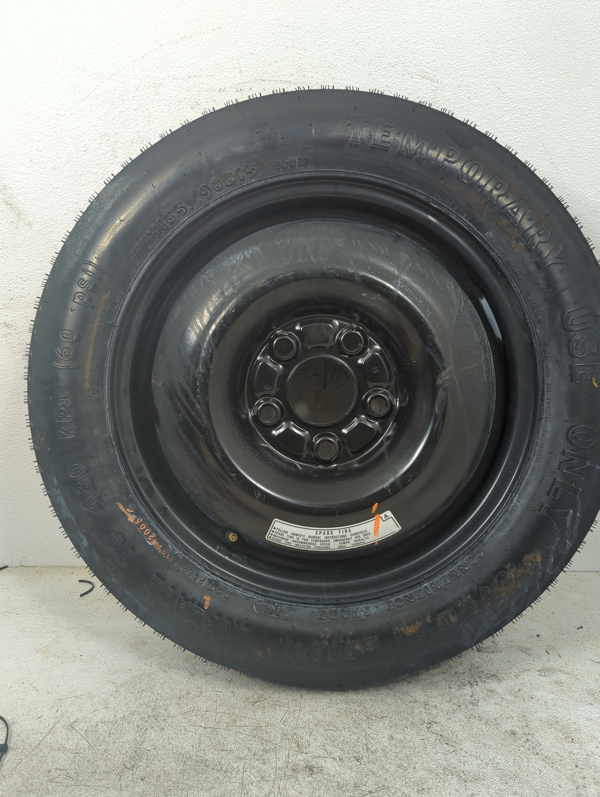 2005 Honda Accord Spare Donut Tire Wheel Rim Oem - Oemusedautoparts1.com
