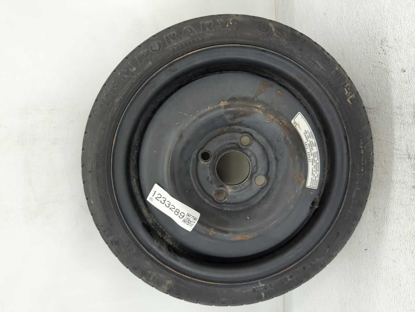 2002-2005 Honda Civic Spare Donut Tire Wheel Rim Oem - Oemusedautoparts1.com