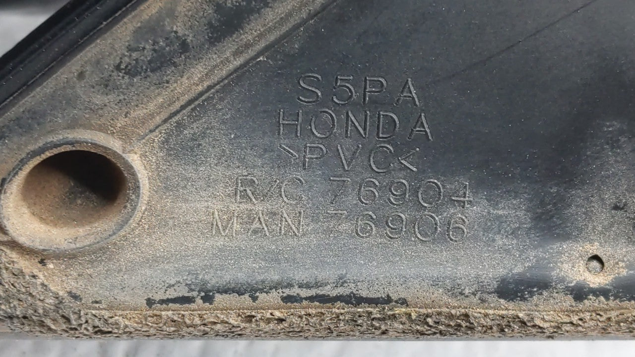 2001-2005 Honda Civic Passenger Right Side View Manual Door Mirror Black - Oemusedautoparts1.com