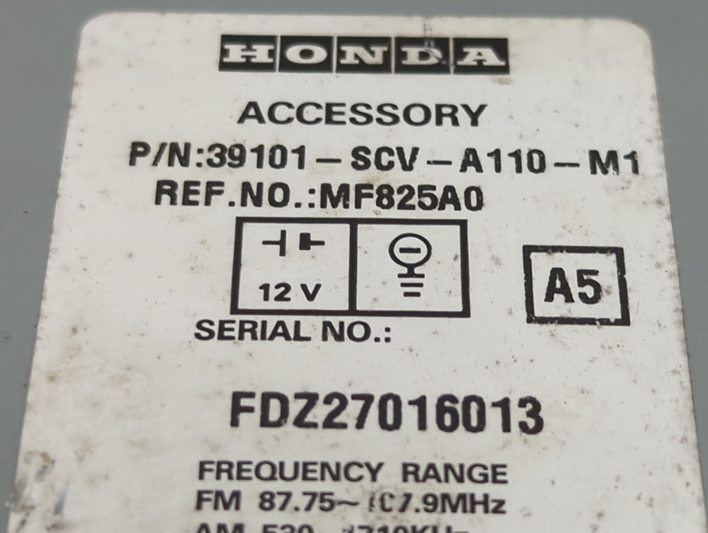 2003-2006 Honda Element Radio AM FM Cd Player Receiver Replacement P/N:39101-SCV-A110-M1 MF825A0 Fits OEM Used Auto Parts - 