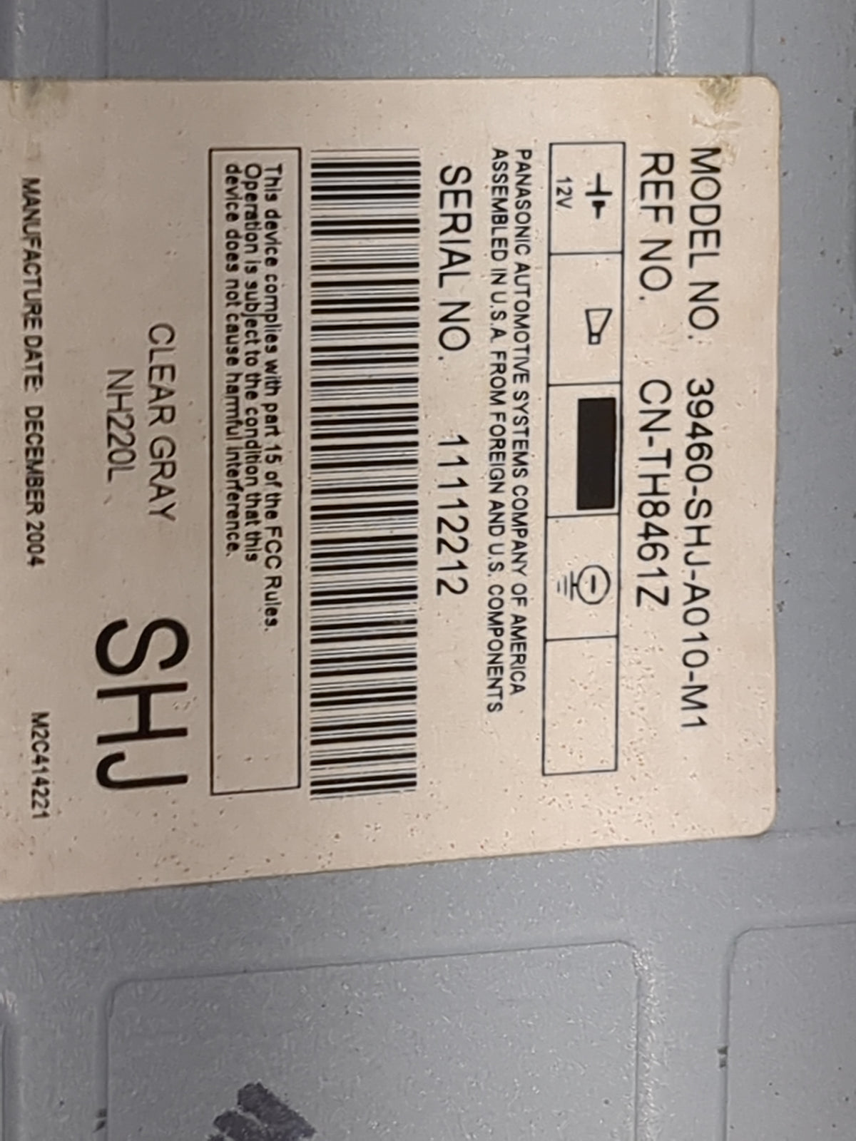 2005-2010 Honda Odyssey Information Radio Display Screen Gray - Oemusedautoparts1.com
