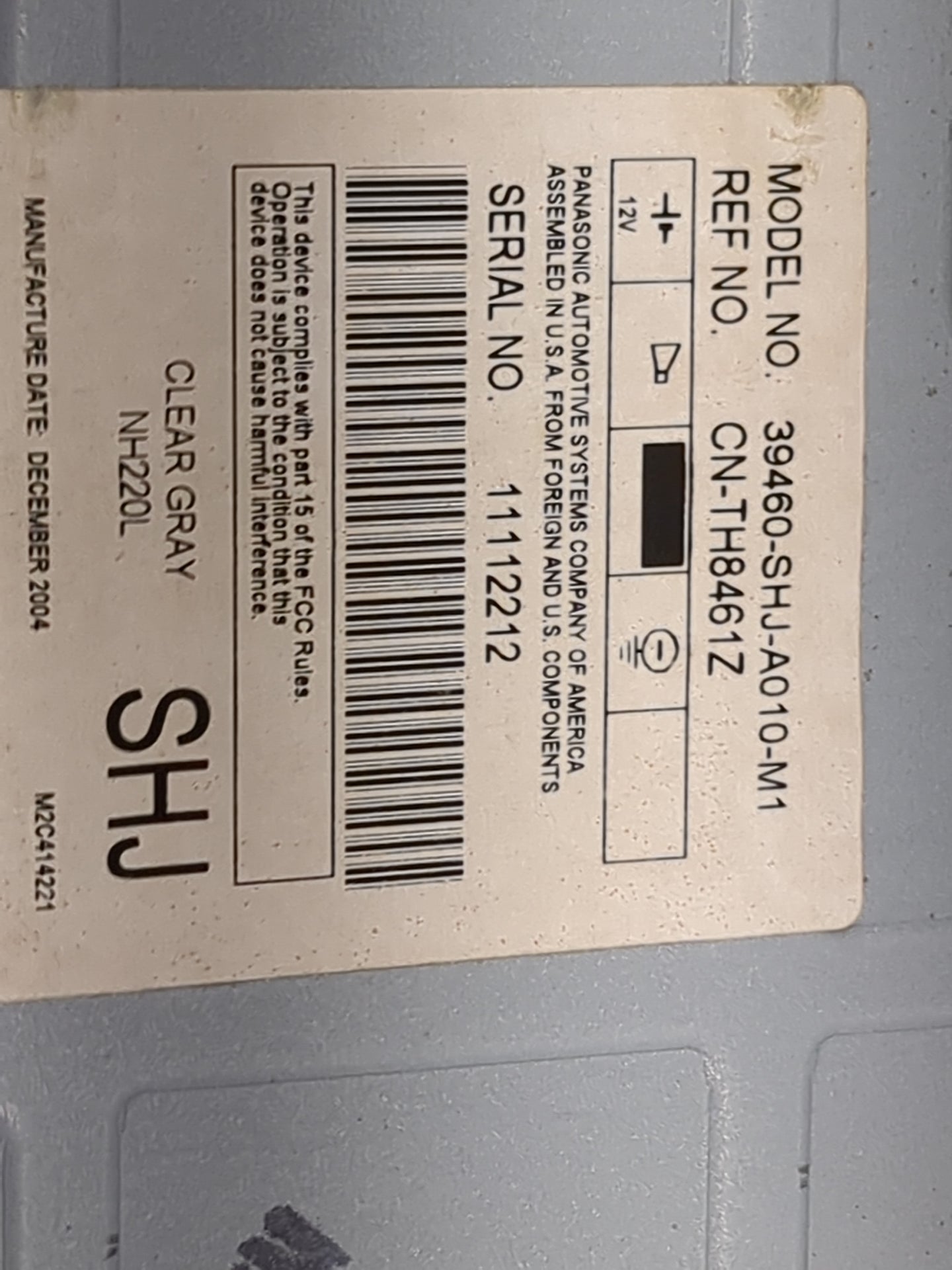 2005-2010 Honda Odyssey Information Display Screen Gray - Oemusedautoparts1.com