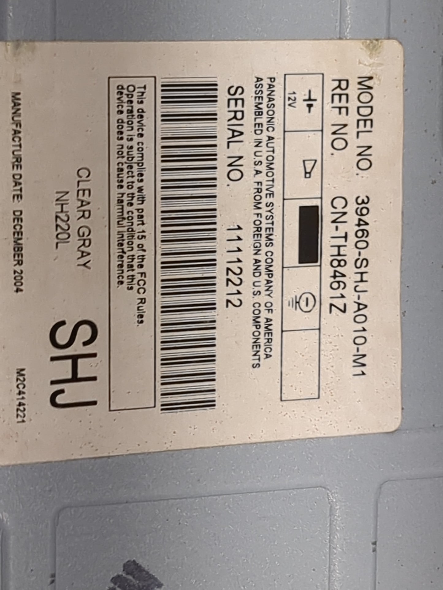 2005-2010 Honda Odyssey Information Display Screen Gray - Oemusedautoparts1.com