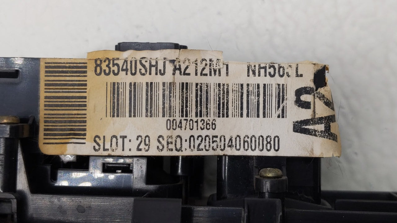 2005 Honda Odyssey Passenger Right Power Window Switch 83540shj A212m1 - Oemusedautoparts1.com