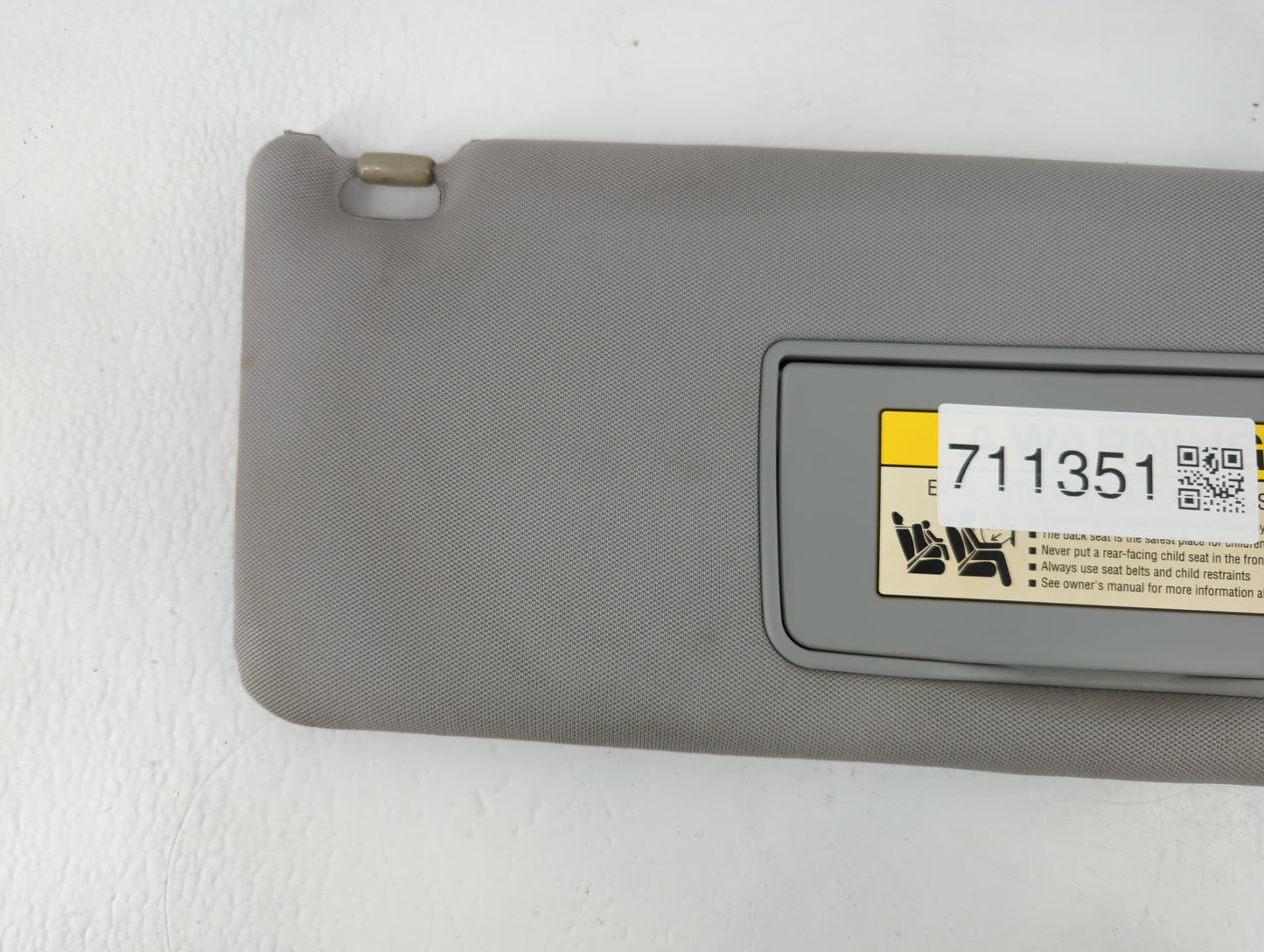 2005 Honda Odyssey Sun Visor Shade Replacement Passenger Right Mirror Fits OEM Used Auto Parts - Oemusedautoparts1.com