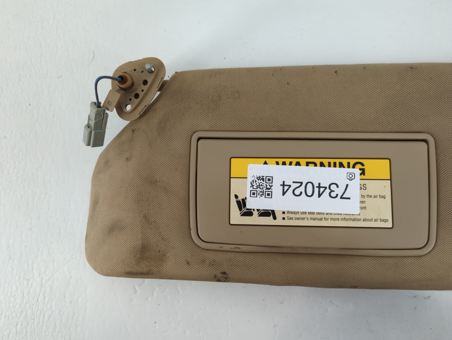 2005 Honda Odyssey Sun Visor Shade Replacement Passenger Right Mirror Fits OEM Used Auto Parts - Oemusedautoparts1.com