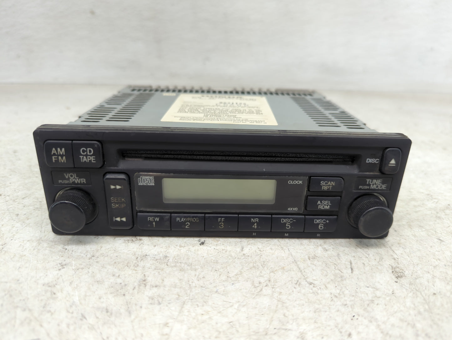 2003-2005 Honda Pilot Radio AM FM Cd Player Receiver Replacement P/N:39100-S9V-A010-M1 Fits Fits 2003 2004 2005 OEM Used Aut