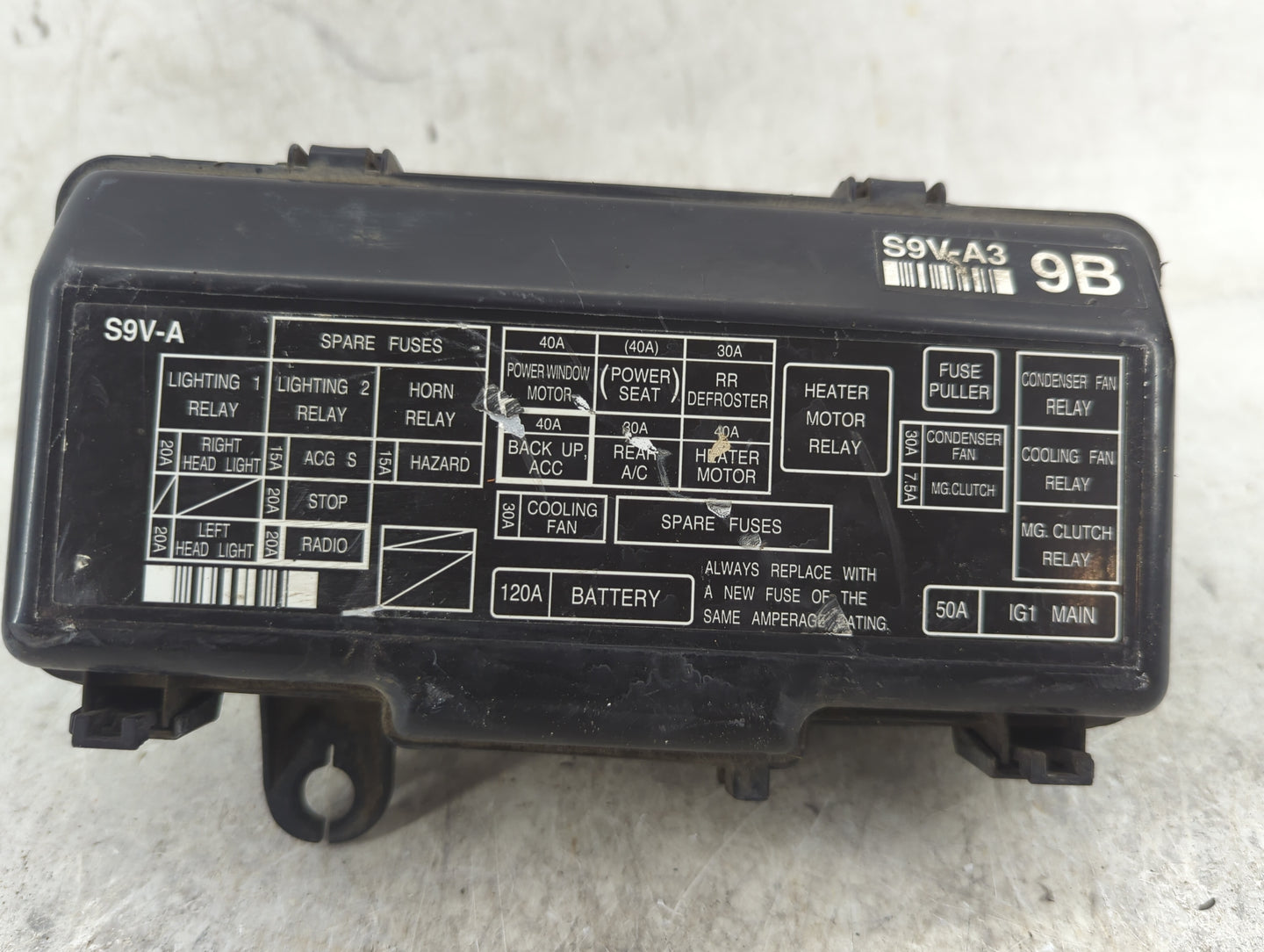 2005 Honda Pilot Fusebox Fuse Box Panel Relay Module P/N:S9V-A3 S9V-A Fits OEM Used Auto Parts - Oemusedautoparts1.com