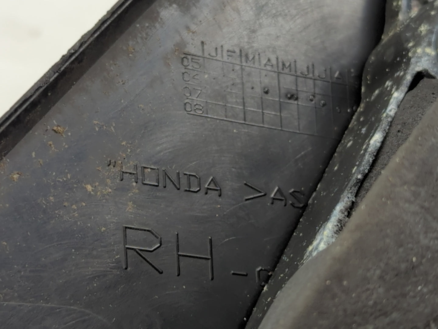 2003-2008 Honda Pilot Passenger Right Side View Manual Door Mirror - Oemusedautoparts1.com