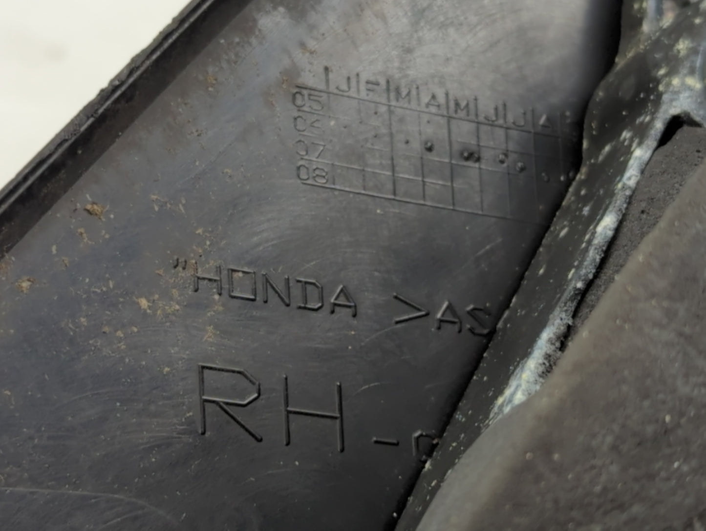 2003-2008 Honda Pilot Passenger Right Side View Manual Door Mirror - Oemusedautoparts1.com