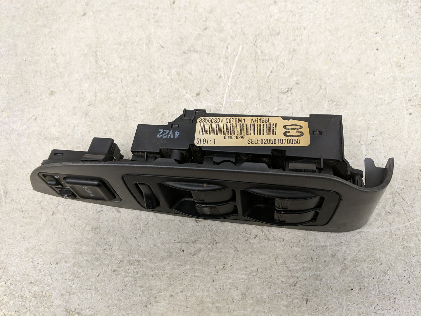 2005 Honda Pilot Pilot Master Power Window Switch Replacement Driver Side Left Fits Fits 2003 2004 OEM Used Auto Parts - Oem