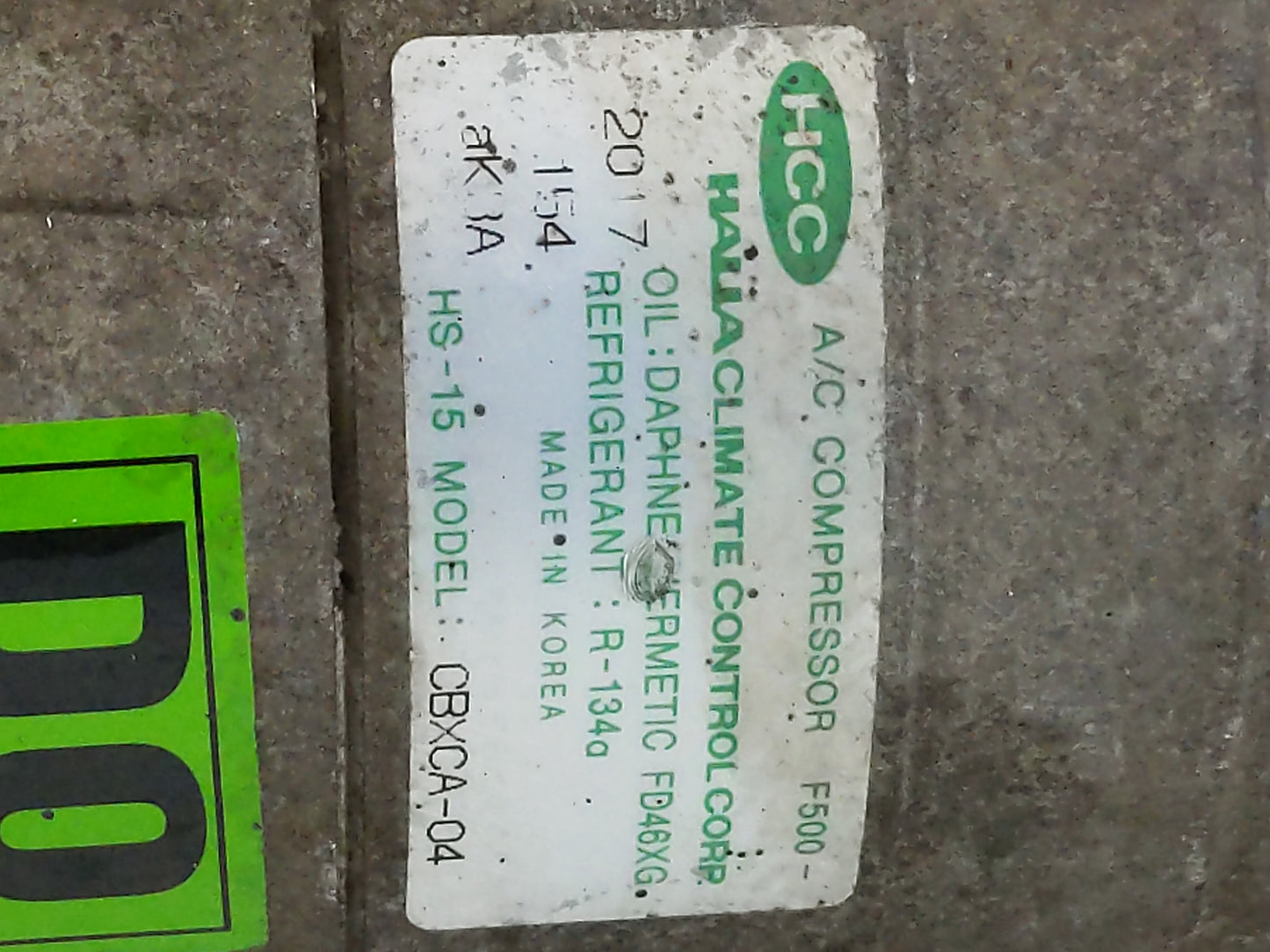 2001-2006 Hyundai Accent Air Conditioning A/c Ac Compressor Oem - Oemusedautoparts1.com