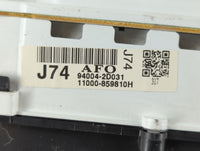 2004-2006 Hyundai Elantra Instrument Cluster Speedometer Gauges P/N:11000-859810H 94004-2D031 Fits Fits 2004 2005 2006 OEM U