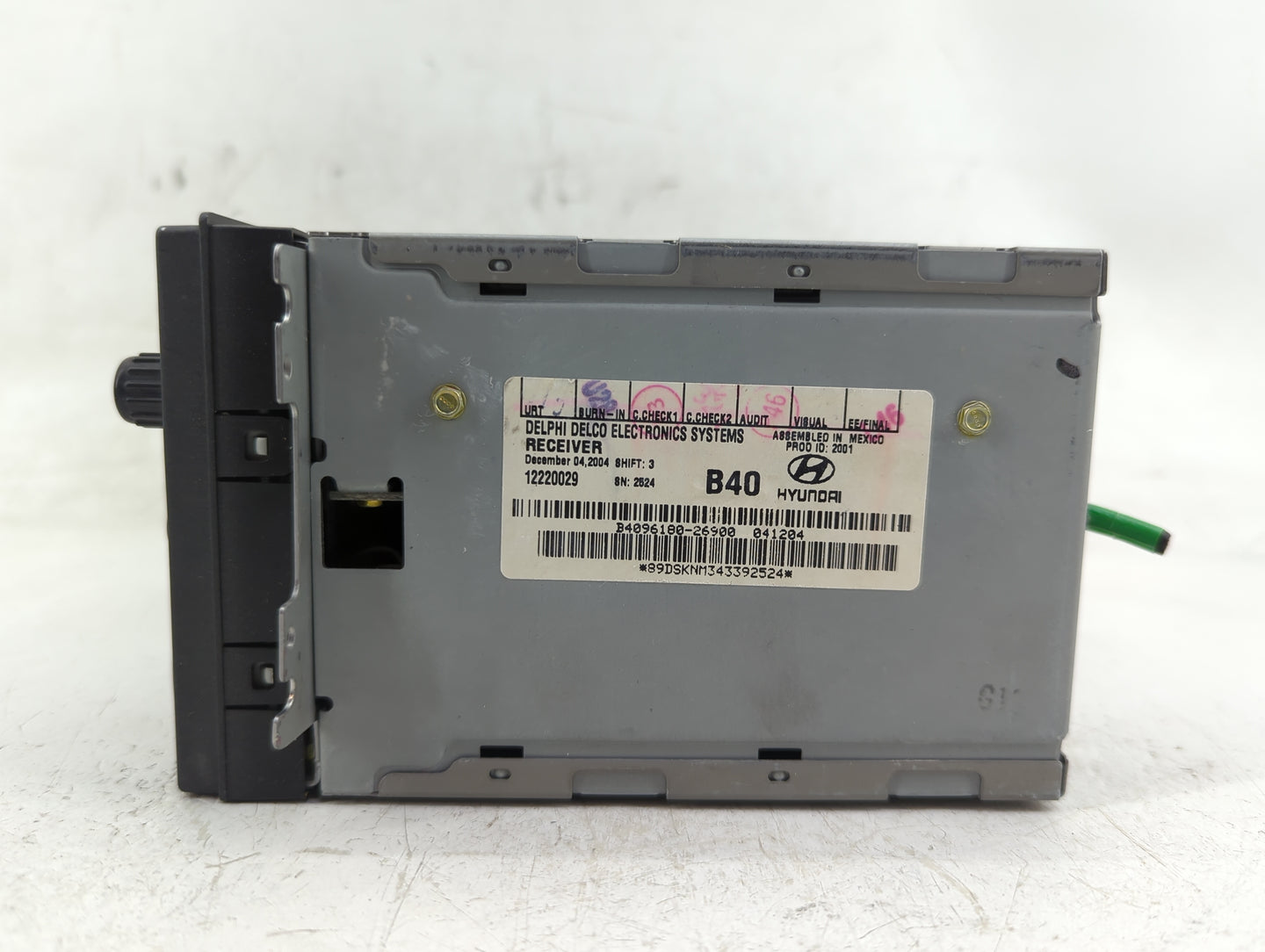 2001-2006 Hyundai Santa Fe Radio AM FM Cd Player Receiver Replacement P/N:12220029 Fits Fits 2001 2002 2003 2004 2005 2006 O