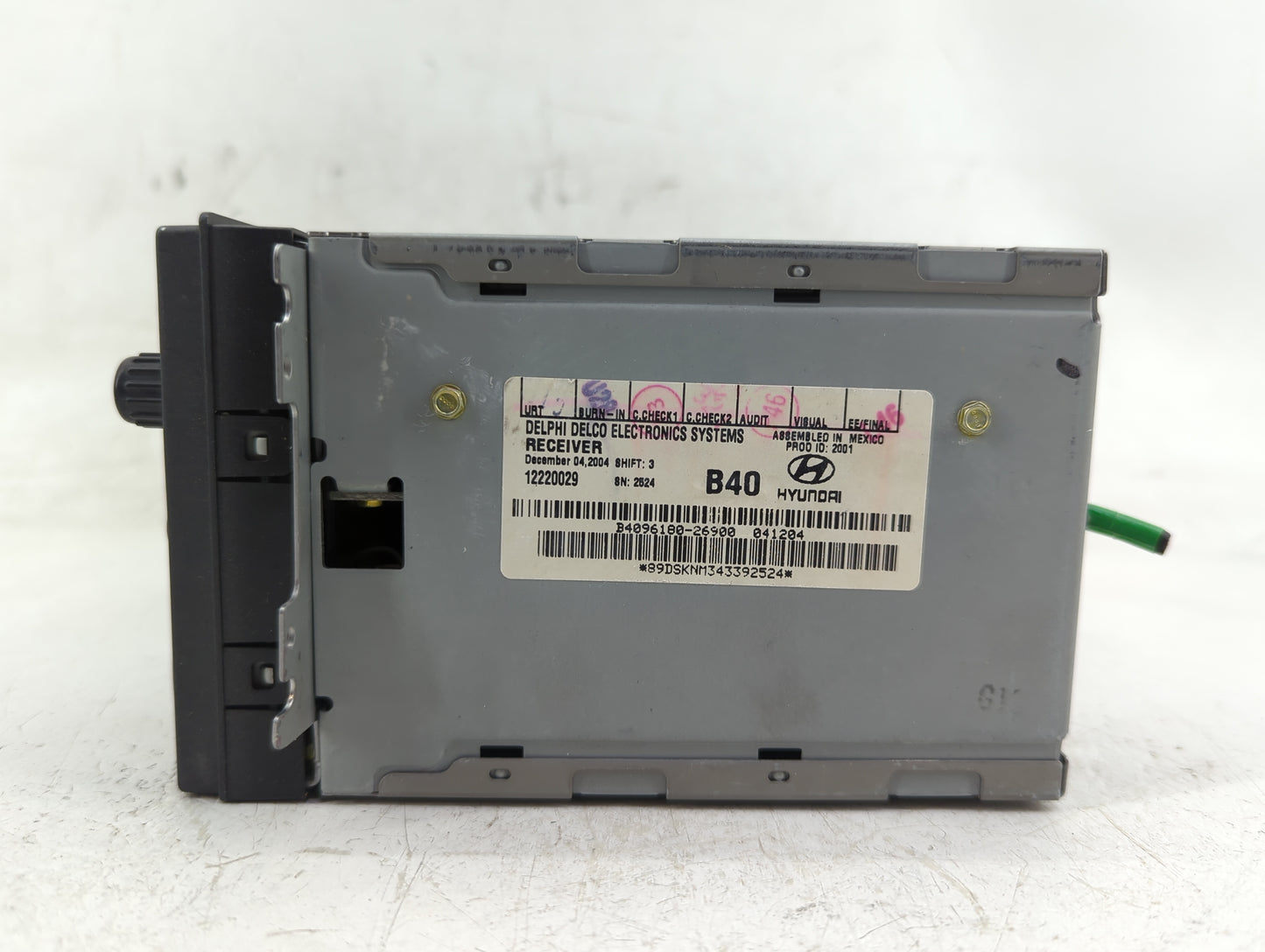 2001-2006 Hyundai Santa Fe Radio AM FM Cd Player Receiver Replacement P/N:12220029 Fits Fits 2001 2002 2003 2004 2005 2006 O