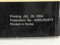 2005 Hyundai Santa Fe Owners Manual Book Guide OEM Used Auto Parts - Oemusedautoparts1.com